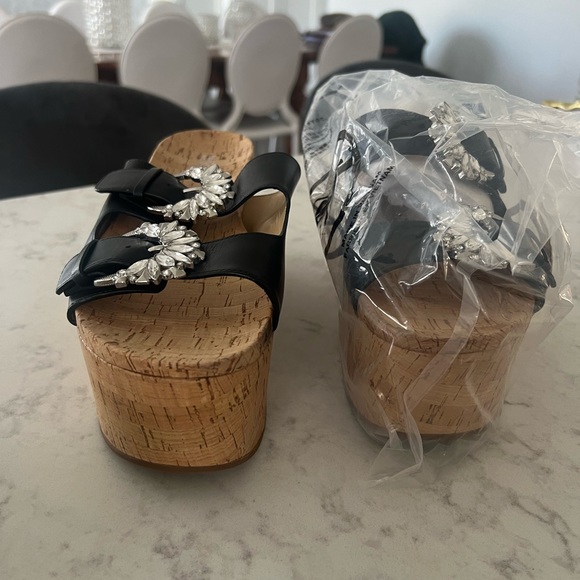 Michael Kors Platform Slides with Rhinestone detail - Picture 7 of 8